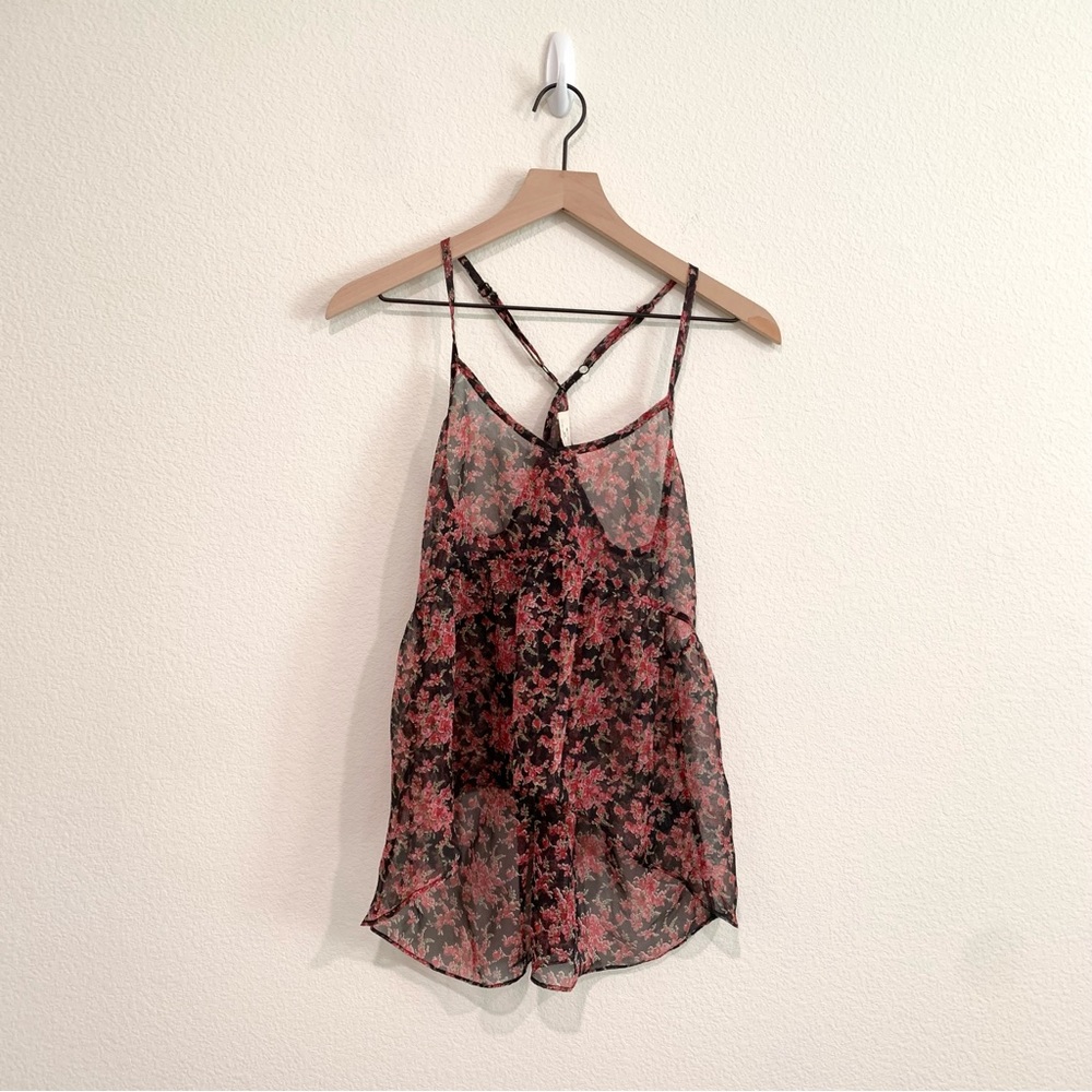 Pins & Needles Sheer High-Low Tank